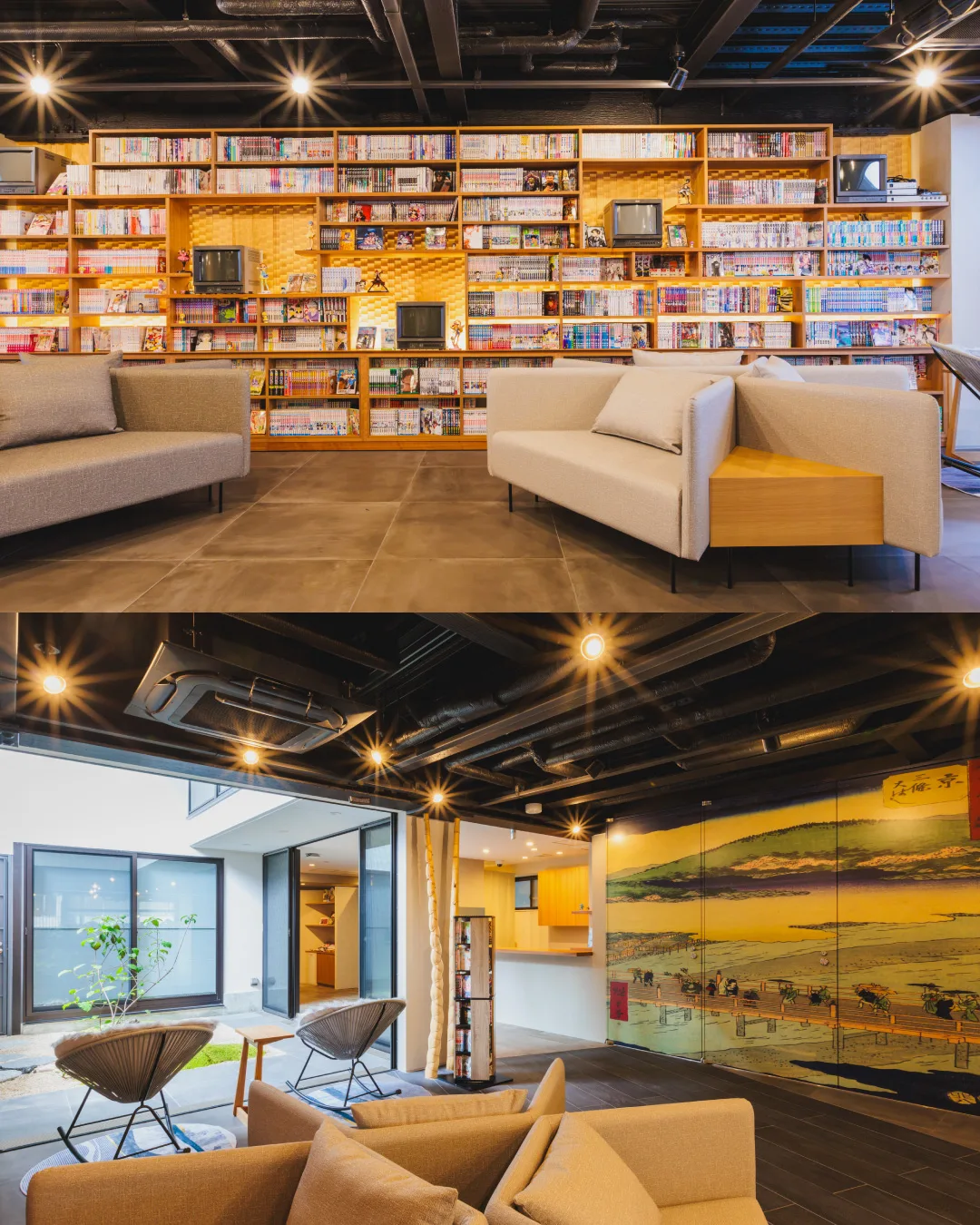 館内には、心をくすぐる仕掛けがたくさん。壁一面の漫画ライブラリーは、日本のポップカルチャーに浸りながらくつろげる特別な空間。もう一方には歌川広重の浮世絵が大きく飾られ、和の美意識を感じさせます。Giappo Franca Kyotoならではの「和と現代文化の融合」が、ここでしか味わえない滞在を演出します。
詳しくはプロフィールリンクから
#京都 #ホテル #文化融合 #Giappo #Franca #Kyoto #Hotel
#和モダン #旅行 #ジャポフランカ #漫画 #任天堂
#浮世絵 #歌川広重 #東海道五十三次 #五十三次名所図会 #UtagawaHiroshige #Hiroshige
#和洋融合 #国際交流 #日本文化 #特別な体験
ジャポフランカ(Giappo Franca)という名前は、「日本」を意味するイタリア語の「ジャポネ(Giappone)」と、異なる母国語の話者間で共通の言語として使われる「リングア・フランカ(Lingua Franca)」を組み合わせた造語です。